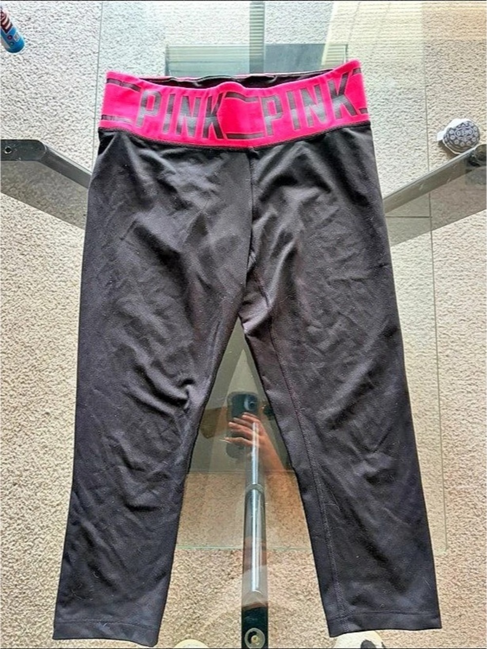 PINK Women's Black Leggings